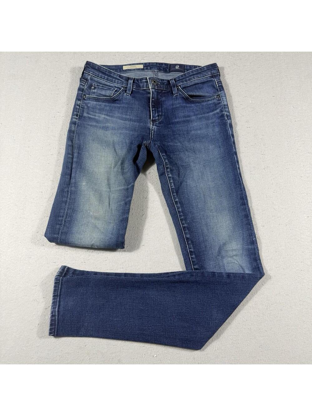 AG Adriano Goldschmied The Stilt Cigarette Leg Jeans Womens 25R Blue Stretch